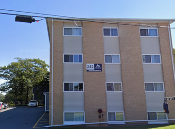 Halifax apartment for rent - A street view of a building with the number 242 on it.