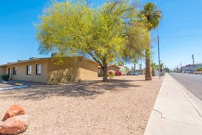 Phoenix apartment for rent - a building with a tree in front of it next to a sidewalk