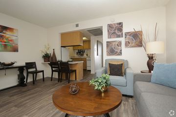 Tempe apartment for rent - a living room with a couch and a table