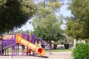 Guadalupe apartment for rent - a slide at a playground in a park
