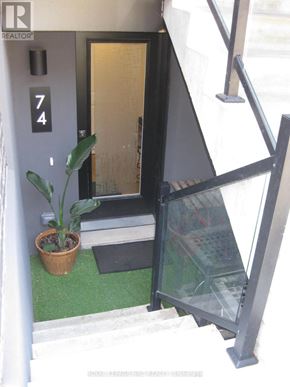 Niagara Falls (Morrison) condo for rent - A plant sits on a green mat next to a glass door.