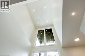 Rockwood house for rent - A ceiling fan is mounted on a white ceiling.