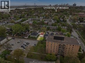 Windsor apartment for rent - An aerial view of the University of Windsor campus.