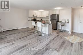 Niagara Falls (Stamford) multi-family for rent - A kitchen with a refrigerator, stove, and sink.