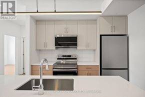 Ottawa multi-family for rent - A modern kitchen with a stainless steel sink and appliances.