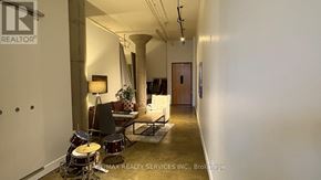 Toronto (Regent Park) condo for rent - A drum set sits in a room with a white wall and a door.