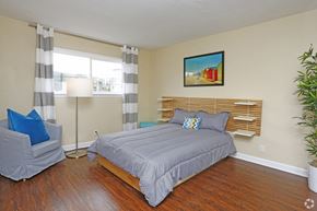 San Jose apartment for rent - Staged bedroom