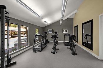 Fitness center cardio equipment