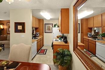Dining room and kitchen view