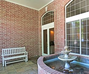 Katy apartment for rent - Backyard Fountain at Ashley House, Katy, TX