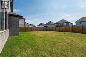 London apartment for rent - A backyard with a wooden fence and houses in the background.