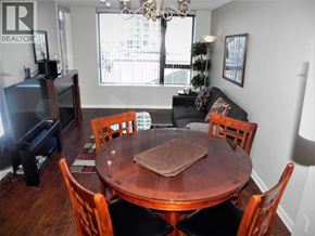 Burnaby apartment for rent - A dining room with a wooden table and chairs.