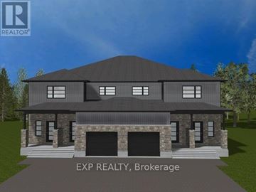 Russell apartment for rent - A rendering of a modern house with the text "EXP REALTY, Brokerage" in front of it.