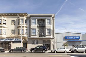 San Francisco apartment for rent - A building with the sign "Sterling-Williams" on it.