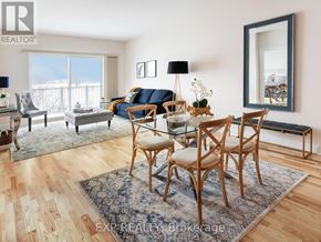 Renfrew condo for rent - A living room with a glass table and chairs.