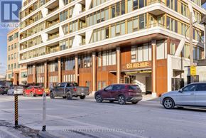 Toronto (Annex) condo for rent - A building with the number 151 on it is shown with cars parked in front.