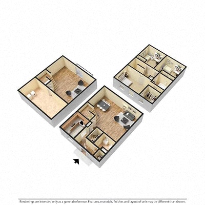 Floor plan for 4 beds, 1.5 baths, 1600 sqft