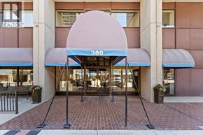 Windsor condo for rent - The entrance to a building with a large number 380 on it.