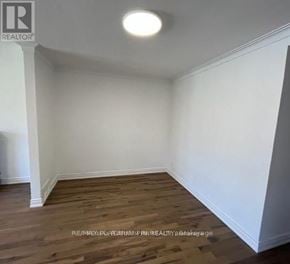 Toronto (Willowdale West) apartment for rent - A room with wooden flooring and white walls.