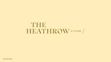 Oshawa apartment for rent - The image is a title slide for The Heathrow at 40 King.