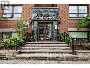 Toronto (Cabbagetown-South St. James Town) condo for rent - The front of a building with a sign that says "Mell Court".