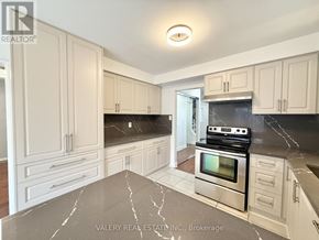 Ajax (Central) multi-family for rent - A kitchen with marble countertops and stainless steel appliances.