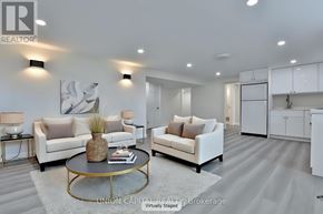 Richmond Hill (Crosby) apartment for rent - A modern living room with a coffee table in the center.