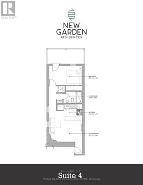 Toronto (Moss Park) multi-family for rent - A floor plan for a suite in a building.