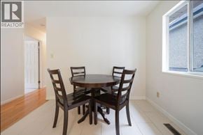 Vancouver apartment for rent - A dining room with a table and chairs.
