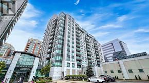 Markham (Unionville) condo for rent - A kitchen with a sink and a refrigerator.