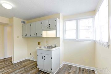 Gainesville apartment for rent - A kitchen with a sink and cabinets.