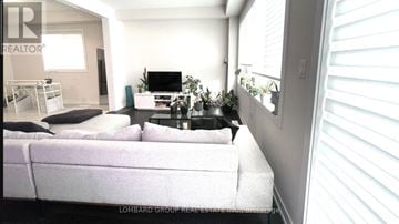 Haldimand apartment for rent - A living room with a white couch and a television.