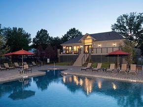 Yardley townhouse for rent - Our Beautiful New Pool and Clubhouse at Dusk