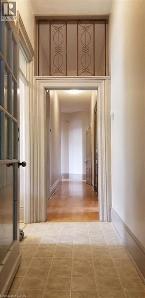 Chatham apartment for rent - A long hallway with a doorway at the end.