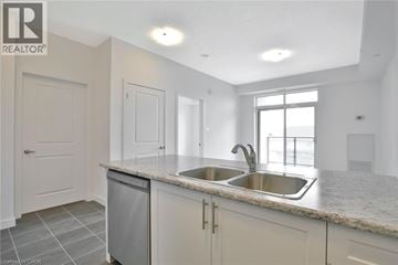 Stoney Creek condo for rent - A kitchen with a sink and a window.