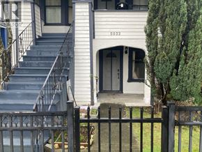 Vancouver apartment for rent - A house numbered 5032 with a black gate in front.
