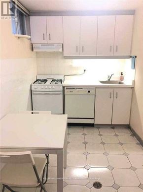Toronto (Kensington-Chinatown) apartment for rent - A small kitchen with a table and chairs.