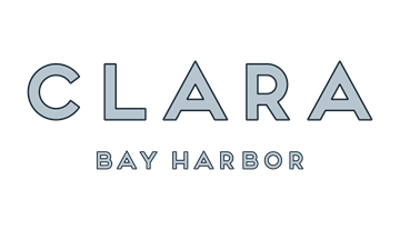 Bay Harbor Islands apartment for rent - A logo with the words Clara Bay Harbor.