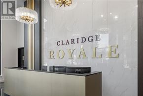 Ottawa condo for rent - Claridge Royale sign on a reception desk.