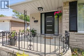 Halton Hills (Georgetown) apartment for rent - A house numbered 25 with a black iron fence.