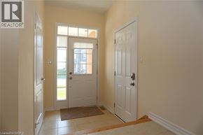 Kitchener townhouse for rent - A hallway with two doors and a window.