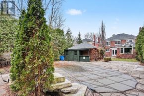 Toronto (Lawrence Park South) apartment for rent - A large backyard with a pool and a house in the background.