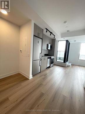 Toronto (Dovercourt-Wallace Emerson-Junction) condo for rent - A spacious kitchen with wooden floors and stainless steel appliances.
