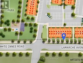 Ottawa townhouse for rent - A map shows a blue pin in the middle of a parking lot.