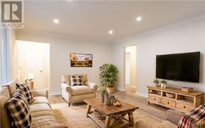 Hamilton (Westcliffe) apartment for rent - A living room with a couch, chair, and television.