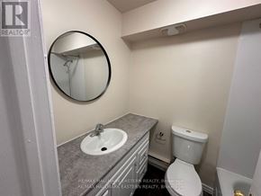 Peterborough (Town Ward 3) apartment for rent - A bathroom with a toilet, sink and mirror.