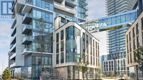 Vaughan (Vaughan Corporate Centre) condo for rent - A modern building with glass windows and balconies is part of a realty group.