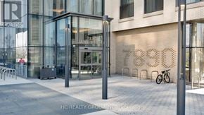 Vaughan (Vaughan Corporate Centre) condo for rent - The image shows the front of a building with the number 785 and the name JANE STEPHENS on it.