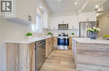 Cambridge apartment for rent - A modern kitchen with wooden cabinets and stainless steel appliances.