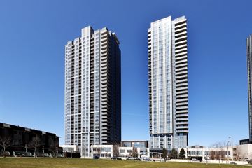 Scarborough apartment for rent - Two tall buildings with many windows are in the foreground.